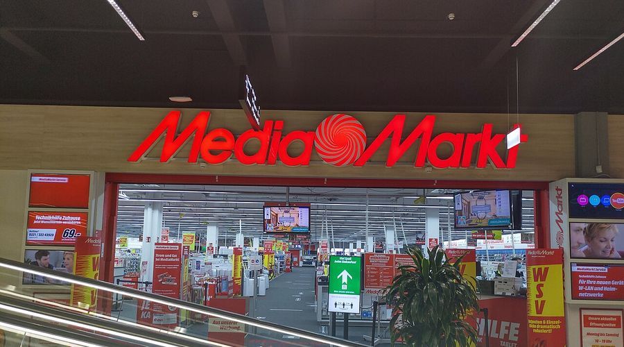 L'entrée d'un magasin MediaMarkt en Allemagne