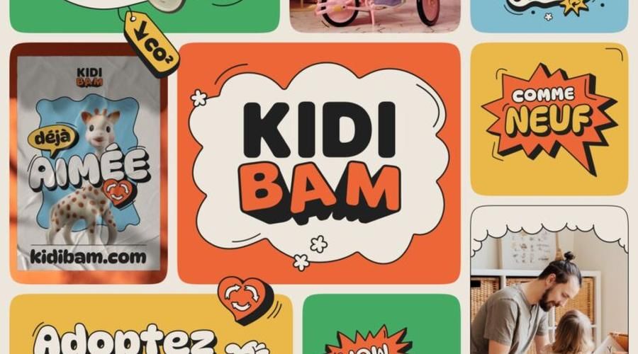 Le visuel de marque de Kidibam, jouets d'occasion vérifiés