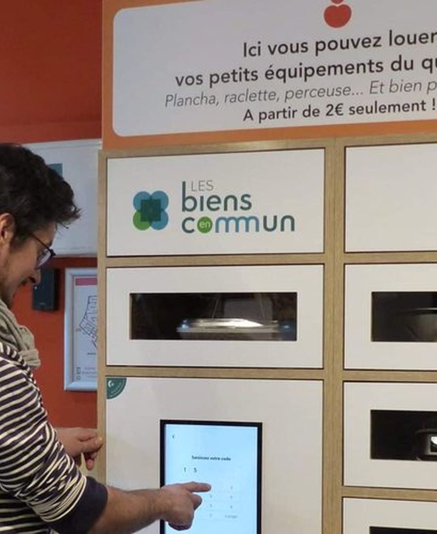 Un casier d'objets du quotidien en libre-service